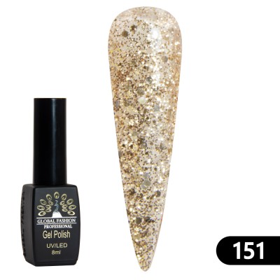 Oja semipermanenta BLACK ELITE, Global Fashion 8 ml, 151 foto