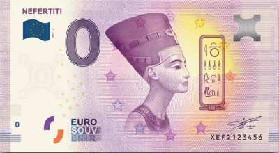 !!! X. X. RARR : 0 EURO SOUVENIR - GERMANIA , NEFERTITI - 2019.2 - UNC // NU TRIMIT PRIN CURIER foto