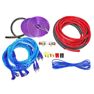 Kit cabluri subwoofer auto pentru Amplificator 1200w, lungime cablu 5m / set_cabluri_sub_1200w_rc4_al20 foto