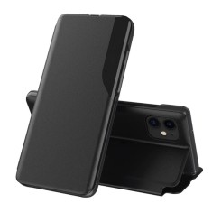 Husa iPhone 12 Eco Leather View flip tip carte, negru foto