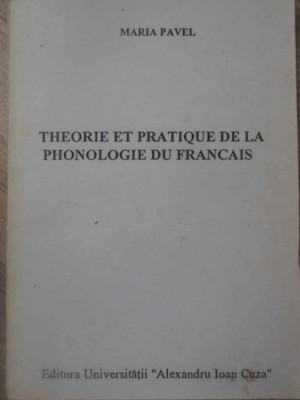 THEORIE ET PRATIQUE DE LA PHONOLOGIE DU FRANCAIS-MARIA PAVEL-232789 foto