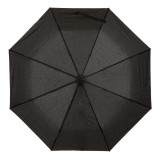 Umbrelă Pliabilă Automată, M&acirc;ner Lemn, 36 cm, Negru