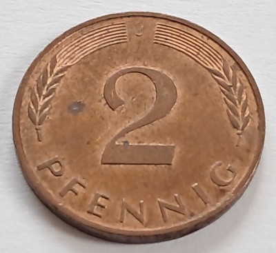 Germania, 2 Pfennig 1991 foto