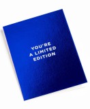 Felicitare - Cherished - You&rsquo;re a Limited Edition - Blue Foiled Mini Card | Lagom Design
