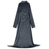 vidaXL Hanorac pătură Albastru marin Flanelă 42017177