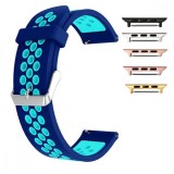 Cumpara ieftin Curea silicon, compatibila Apple Watch 9|8|7|6|5|4|3|2|1 Series, 41mm|40mm|38mm, Olympic Blue, Very Dream