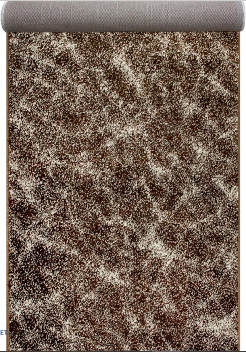 Traversa Festonata Surfilata, Model Cappuccino 16007-13, Inaltime Fir 7 mm, Latime 0.6m, Marime 60 x 200 cm, Maro, Antialergic, Polipropilena, Living,