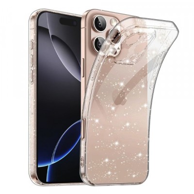 Husa pentru Apple iPhone 16 Pro Max, Techsuit, SparkleSkin, Transparenta foto