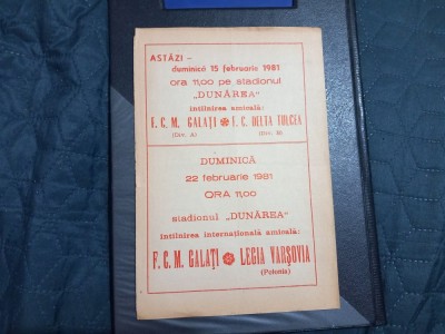 Program FCM Galati - Legia Varsovia foto