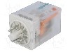Releu electromagnetic, 48V DC, 20A, DPDT, serie R15, RELPOL - R15-2012-23-1048-WT