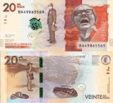 Bancnota Columbia 20000 Pesos 2021 UNC Necirculata
