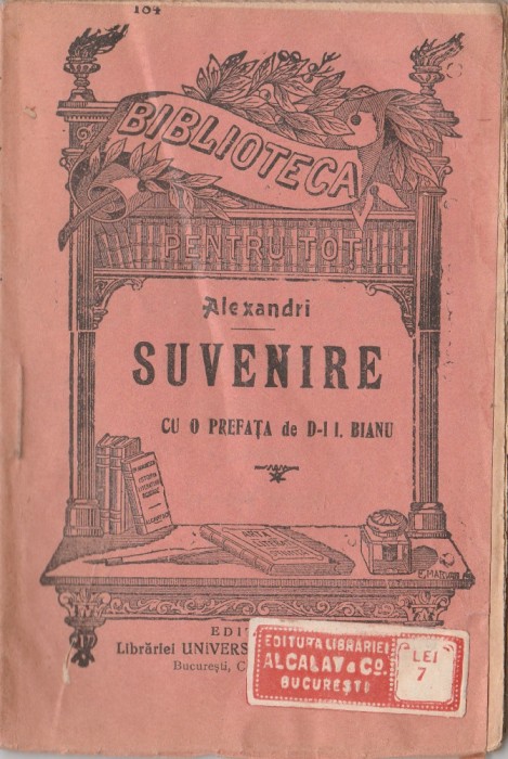Vasile Alecsandri - Suvenire