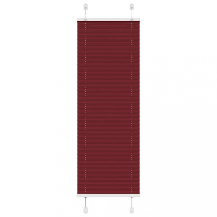 vidaXL Jaluză plisată Bordeaux Roșu 50x150 cm Lățime țesătură