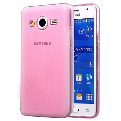 Husa SAMSUNG Galaxy Core Prime - Ultra Slim (Roz Transparent) foto