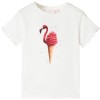 Tricou pentru copii, ecru, 140 10803, vidaXL
