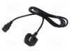Cablu 3x1mm2 BS 1363 mufă IEC C13 mamă 1,2m negru POS