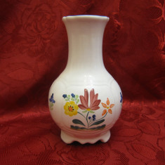 VAZA CERAMICA HEREND UNGARIA VILLAGE POTTERY PICTATA MANUAL 19 CM