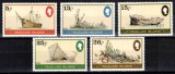 Falkland 1982, Mi #341-345**, navigatie, corabii, naufragii, MNH! Cota 5 &euro;!, Transporturi, Nestampilat