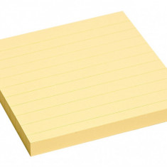 Notes adeziv Yellow liniat,100 file