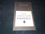 Cumpara ieftin G C NICOLESCU - STUDII SI ARTICOLE DESPRE EMINESCU