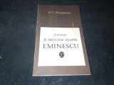 G C NICOLESCU - STUDII SI ARTICOLE DESPRE EMINESCU