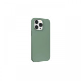Husa iPhone 14 Devia Nature Series Silicone Magnetic Light Green