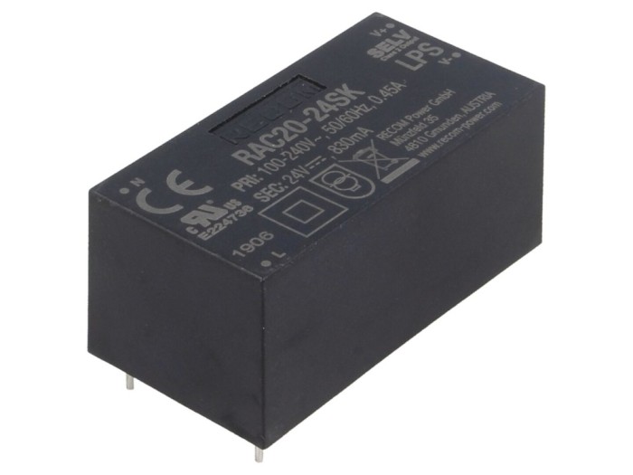 Convertor AC/DC 20W 24V DC