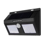 Lampa solara 48 LED de perete cu senzor de amurg, 600 lumeni