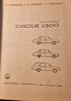 Autoturismul Dacia 1300 A. Brebenel foto