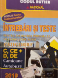 Intrebari si teste pentru obtinerea permisului de conducere auto categoriile C, CE + D, DE