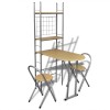 Set mobilier tip bar pliabil pentru micul dejun cu 2 scaune