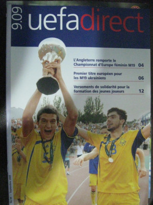 Revista fotbal (oficiala) UEFA-direct 2009 foto