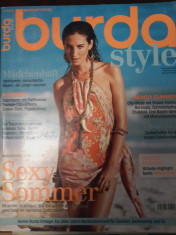 Revista Burda Style nr. 7/2012 cu tipare in lb. germana si insert in lb. romana foto