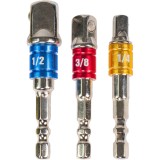 Set adaptoare pentru tubulare 1/4, 3/8 si 1/2 Top Master Pro