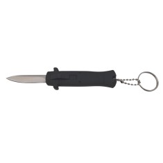Briceag automat de vanatoare DEPOX&reg;, Standard Blade, metalic, 13 cm, negru
