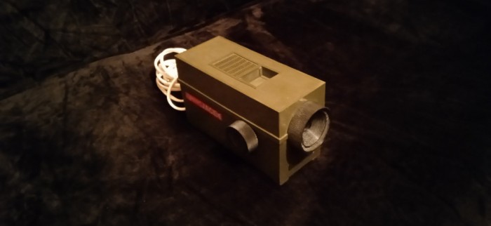 Proiector Vintage cu Bandă de Film Diaskop Jacek Prexer, Fabricat &icirc;n Polonia