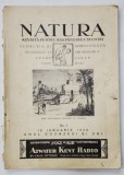 NATURA , REVISTA PENTRU RASPANDIREA STIINTELOR , Nr. 1 , 1933
