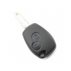 Dacia / Renault - Carcasa cheie cu 2 butoane si suport baterie din inox