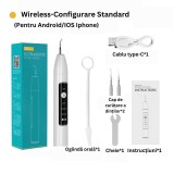 Dispozitiv Wireless Pentru Eliminare Tartru, 4 Moduri De Lucru, Detartraj Ultrasonic, Rezistent la Apa, Baterie Reincarcabila, Alb, Oem