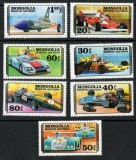 Mongolia 1978 - Masini de curse, serie neuzata