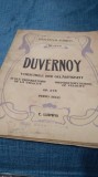 CULEGERE VECHE DE PARTITURI ==SCOALA PREGATITOARE A VITEZEI DE JEAN-BAPTISTE DUVERNOY --PIANO SOLO ANII 1900 APROX