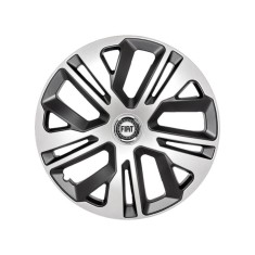 Set 4 Capace Roti 16 inchi (R16) Raven Gri-Negru, Compatibile Cu Fiat