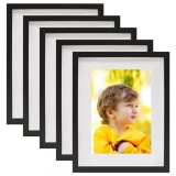 Rame foto 3D, 5 buc., negru, 21x29,7 cm pentru foto 15x20 cm