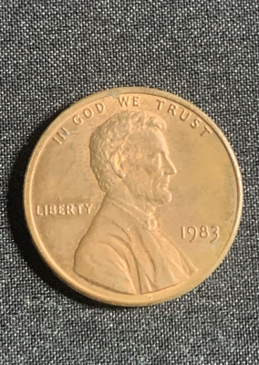 Moneda One Cent 1983 USA foto