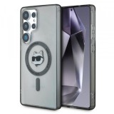 Husa MagSafe pentru Samsung Galaxy S25 Ultra S938, Karl Lagerfeld, IML Choupette&#039;s Head, Neagra