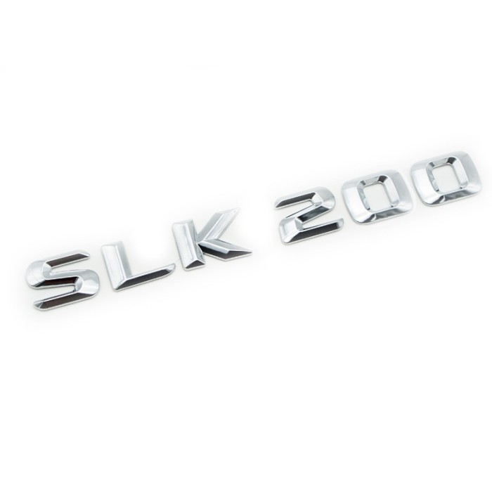 Emblema SLK 200 pentru spate portbagaj Mercedes, chrom