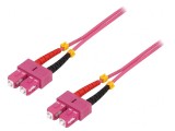 Cablu patch fibră OM4 SC/UPC 20m LSZH, Logilink