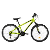 Cumpara ieftin Bicicleta Copii Teranna,cadru aluminiu, echipare Shimano 18 viteze - 24 Inch, Verde Ultimate FactoryBikes