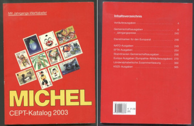 Michel CEPT Katalog 2003 - the book foto