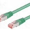 Cablu patch cord, Cat 6, lungime 0.25m, S/FTP, Goobay - 93213